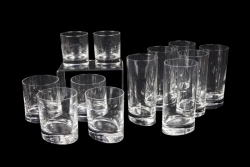 ASSORTED GROUP OF GLASS TUMBLERS - 3