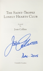 JOAN COLLINS ST. TROPEZ WATERCOLOR AND SIGNED BOOK - 3