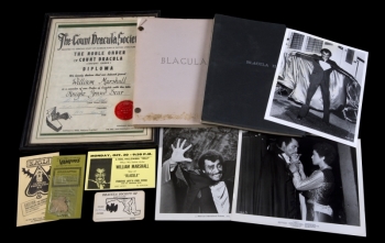 WILLIAM MARSHALL BLACULA SCRIPTS, FILM AND EPHEMERA