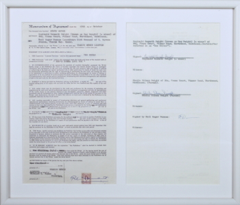 ELTON JOHN "WHO'S GONNA LOVE YOU" SIGNED AGREEMENT