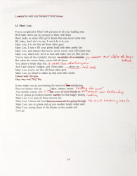 BRUCE SPRINGSTEEN EDITED LYRICS TO "MARY LOU"