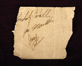 BUDDY HOLLY AND THE CRICKETS SIGNATURES