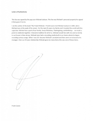 MICHAEL JACKSON SIGNED LETTER FROM 2001 - 2