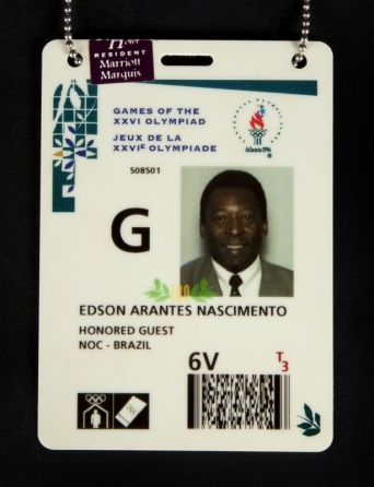 PELÉ 1996 OLYMPIC GAMES CREDENTIAL