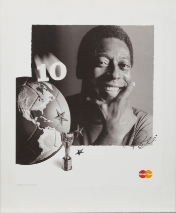 PELÉ 1993 MASTERCARD PROMOTIONAL POSTER