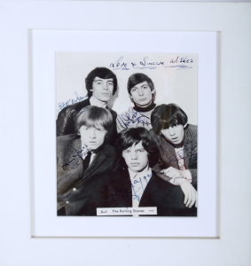 ROLLING STONES SIGNED PHOTOGRAPH