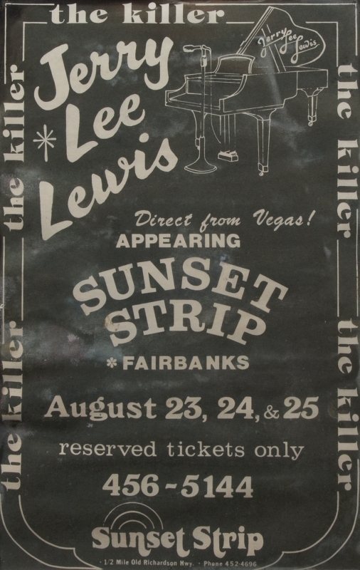 JERRY LEE LEWIS CONCERT ADVERTISEMENTS AND POSTERS