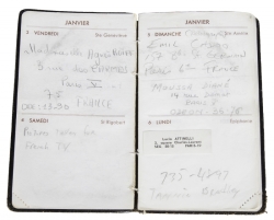 JANE FONDA POLICE CONFISCATED DATE BOOK - 2
