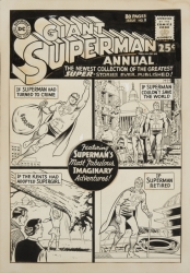 GIANT #1 SUPERMAN ANNUAL ORIGINAL COVER ART