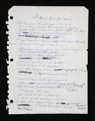 JOHNNY CASH HANDWRITTEN "YOU NEVER KNEW MY MIND" - 2