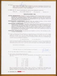 JOHNNY CASH AFTRA MEMBERSHIP FORM AND RECEIPT - 2