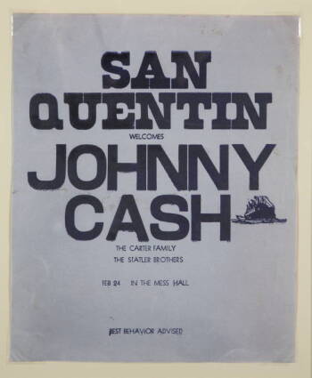 JOHNNY CASH SAN QUENTIN POSTER