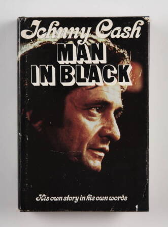 JOHNNY CASH SIGNED "MAN IN BLACK"