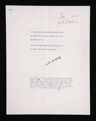 JOHNNY CASH TYPED WORKING MANUSCRIPT