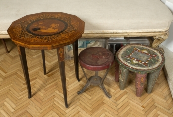 ZAPPA ASSORTED OCCASIONAL TABLES AND STOOL