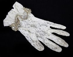 PRINCE STAGE WORN LACE GLOVE, 1985