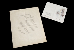MARILYN MONROE LEE STRASBERG EULOGY, FUNERAL GUEST LIST, AND REMBERENCE CARD