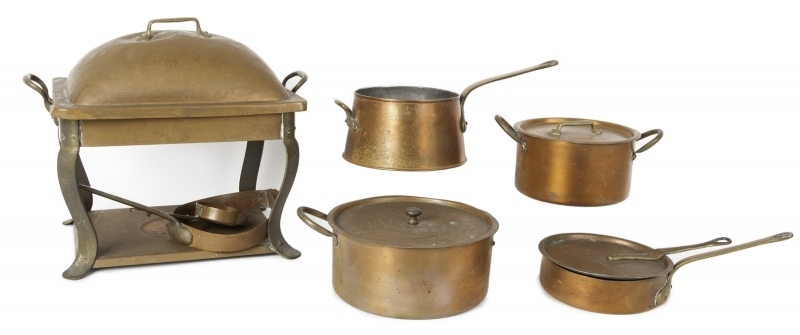 MARILYN MONROE ASSORTED GROUP OF COPPER COOKWARE