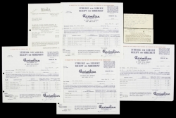 MARILYN MONROE FUR STORAGE RECEIPTS