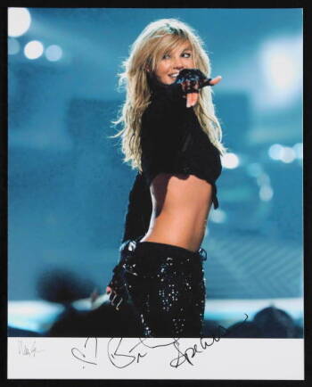 BRITNEY SPEARS SIGNED PHOTOGRAPHS