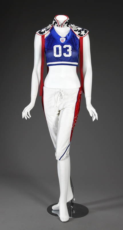 BRITNEY SPEARS RED, WHITE AND BLUE NFL ENSEMBLE