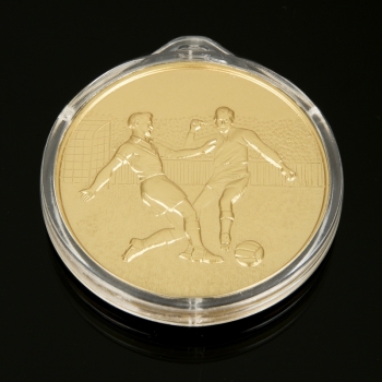 PELÉ AUSTRALIAN GOLD TONE MEDAL