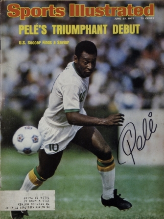 PELÉ SIGNED JUNE 23, 1975, SPORTS ILLUSTRATED MAGAZINE