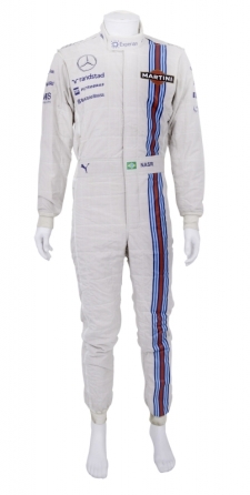 FELIPE NASR 2014 WILLIAMS F1 WORN FIRESUIT