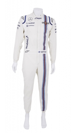 VALTTERI BOTTAS 2015 F1 RACE WORN WILLIAMS FIRESUIT