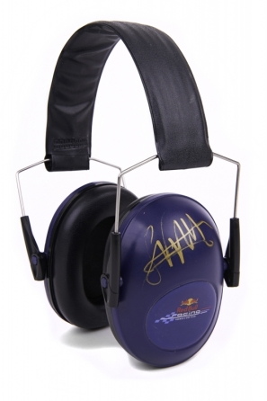 SEBASTIAN VETTEL SIGNED RED BULL RACING HEADPHONES