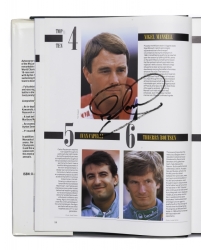 AYRTON SENNA, ALAIN PROST, GERHARD BERGER AND NIGEL MANSELL SIGNED 1988/89 AUTOCOURSE GRAND PRIX ANNUAL - 5