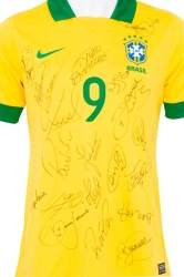 FRED BRAZIL 2013 CONFEDERATIONS CUP MATCH WORN AND TEAM SIGNED JERSEY WITH GETTY IMAGES FINE ART GALLERY PRINT - 3