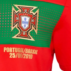 BRUNO ALVES 2010 FIFA WORLD CUP PORTUGAL MATCH WORN JERSEY WITH GETTY IMAGES FINE ART GALLERY PRINT - 3