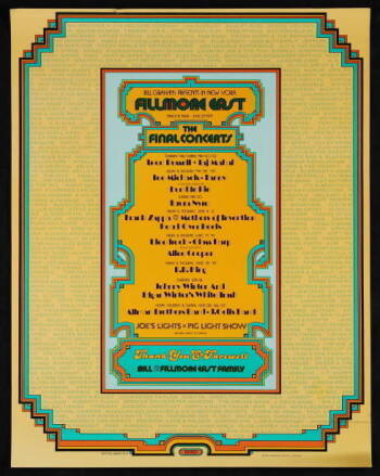 FILLMORE EAST FINAL CONCERTS POSTER