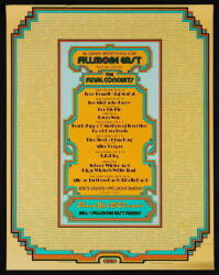 FILLMORE EAST FINAL CONCERTS POSTER