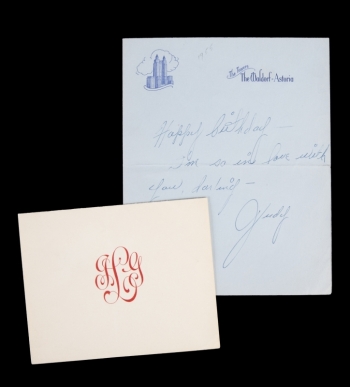 JUDY GARLAND CARDS TO SID LUFT