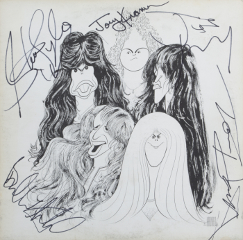 AEROSMITH SIGNED ALBUM •