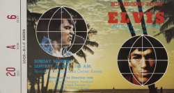 ELVIS PRESLEY ALOHA FROM HAWAII CONCERT TICKET •+