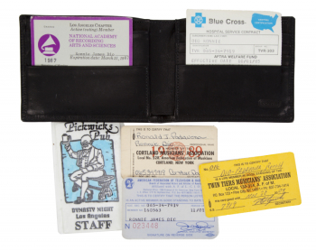 RONNIE JAMES DIO WALLET AND CARDS
