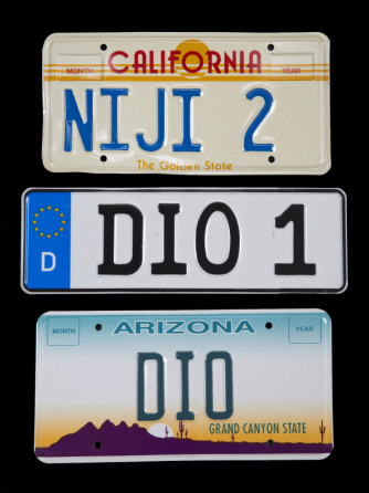 RONNIE JAMES DIO CUSTOMIZED LICENSE PLATES