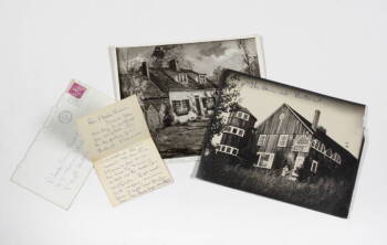 BETTIE DAVIS SIGNED LETTERS AND TWO BUTTERNUT IMAGES