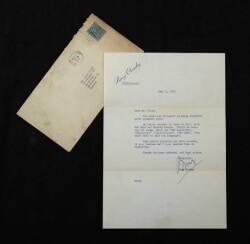 BING CROSBY SIGNED LETTER