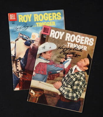 TWO SIGNED ROY ROGERS COMIC BOOKS