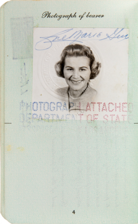 ROSE MARIE 1960 PASSPORT