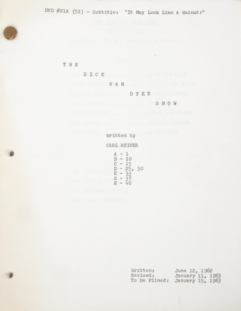 ROSE MARIE DICK VAN DYKE SHOW SCRIPT