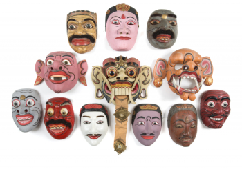 BOB MACKIE INDONESIAN THEATER MASKS