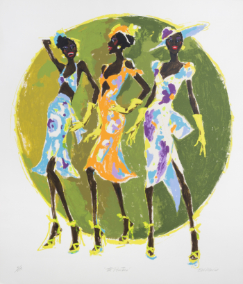 THE POINTER SISTERS PRINT SIGNED BY BOB MACKIE
