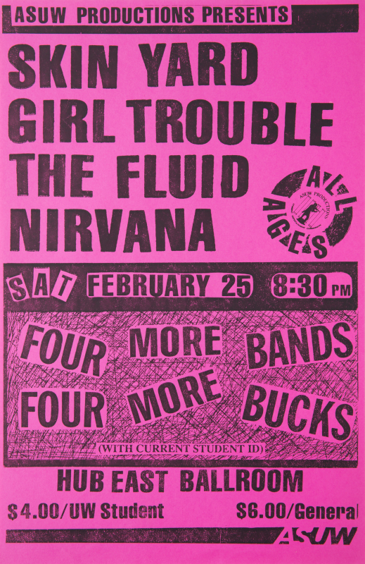 NIRVANA EARLY CONCERT POSTER
