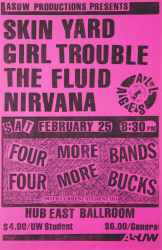 NIRVANA EARLY CONCERT POSTER