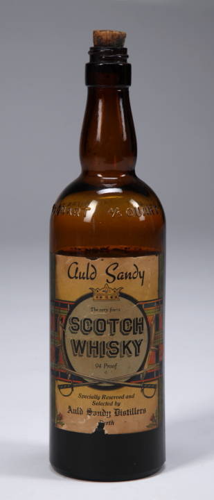 HUMPHREY BOGART PROP SCOTCH BOTTLE FROM "THE LEFT HAND OF GOD"